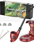 Pulsar Shire Pipes x LoTR TWO TOWERS Pipe & MIDDLE-EARTH Pipe Stand Bundle - 12"