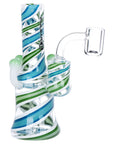 Pulsar Shroom Vision Wig Wag Glass Dab Rig - 5.75" / 14mm F / Colors Vary