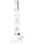 ROOR Tech 17″ Bubble-Base Bong with Dual Tree Percs – 5 mm – Assorted Decals