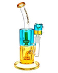 Pulsar Bicolor Glycerin Chugger Water Pipe | 9.75" | 14mm F