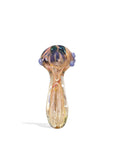 4 inch Gold Fumed Hand Pipe with Marbles