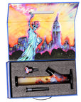 The Grateful Dead x Pulsar Inside Print Straight Tube Glass Water Pipe | 11.25" | 14mm F