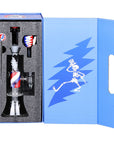 Grateful Dead x Pulsar Lightning Bolt Glass Water Pipe