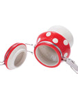 MUSHROOM CERAMIC JAR WITH CLASP