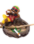 JAMAICAN CHILLING ON STUMP ASHTRAY