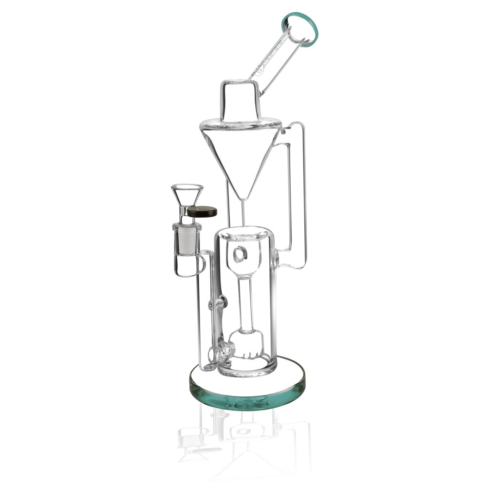 Pulsar Thinker Gravity Recycler Water Pipe - 11" / 14mm F / Colors Vary