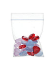 Pulsar Glycerin Hearts Glass Water Pipe with Gem Hearts - 13.75" / 14mm F