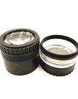 GRINDER WITH MAGNIFYING LID