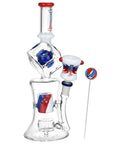 Grateful Dead x Pulsar Tesseract Hypercube Glass Water Pipe