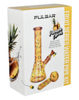 Pulsar Fruit Series Pineapple Express Herb Pipe Glow Duo - 10" / 14mm F