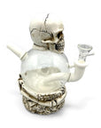 Skull Globe Head Glass Bong