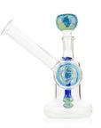 6 Inch Sea Swirl Bong With Downstem -1Stop Glass