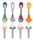 Pulsar Candy Frit Twist Dab Straw - 7.5"/Colors Vary