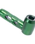 ALUMINUM GLASS SMOKING PIPE