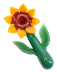 Empire Glassworks “Sunflower” Glass Sherlock Pipe – 5½″ – US-Made