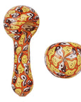 Pulsar Inside Print Glass Spoon Pipe | 5"