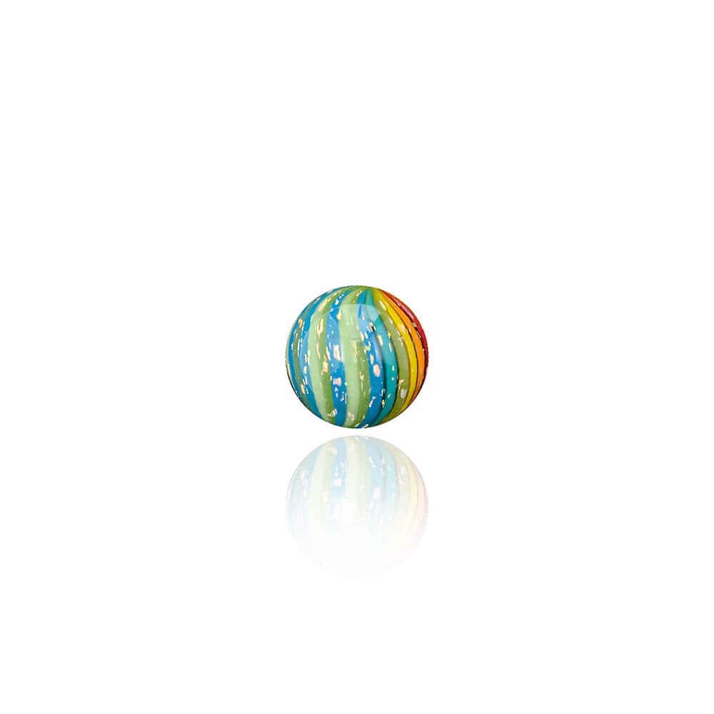 Calibear 6MM Rainbow Dichro Cactus Terp Pearls | 2-Pack Glass Dab Marbles for Terp Slurper &amp; Flat Top Bangers