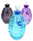Colored Glass Grenade Bong “Blast Buddy” – 4½″