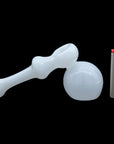 "Ivory Hammer" Glass Hammer Bubbler Pipe