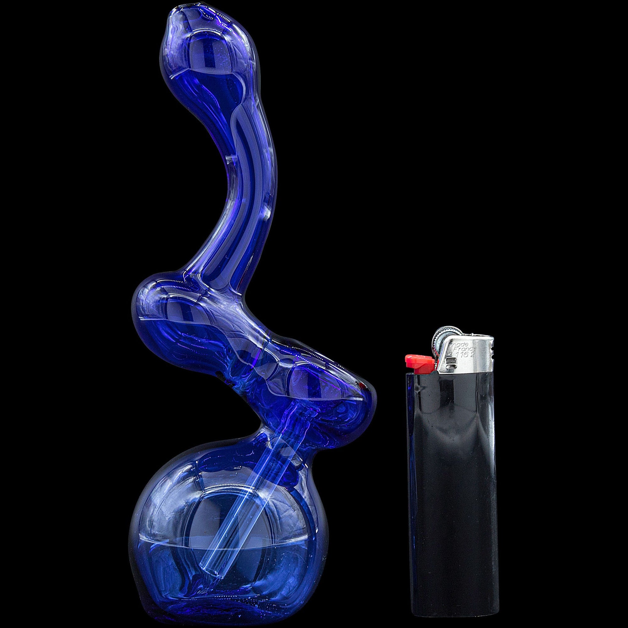 "Sherbub" Glass Sherlock Bubbler Pipe (Various Colors)