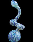 "Bubble Lock" Color Raked Sherlock Bubbler Pipe