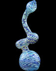 "Bubble Lock" Color Raked Sherlock Bubbler Pipe