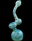 "Bubble Lock" Color Raked Sherlock Bubbler Pipe