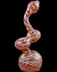 "Bubble Lock" Color Raked Sherlock Bubbler Pipe