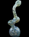 "Bubble Lock" Color Raked Sherlock Bubbler Pipe