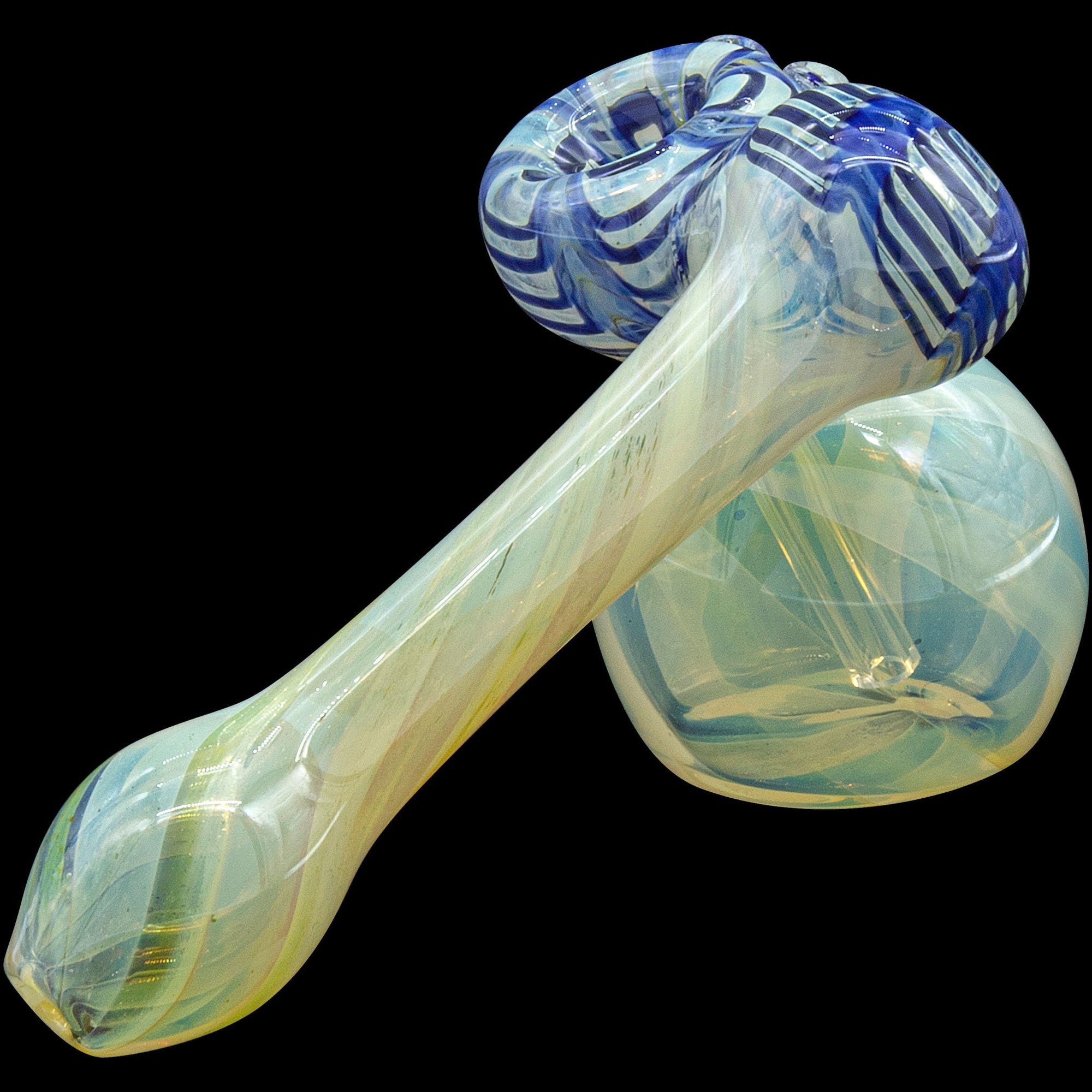 "Raked Sidecar" Fumed Sidecar Bubbler Pipe (Various Colors)