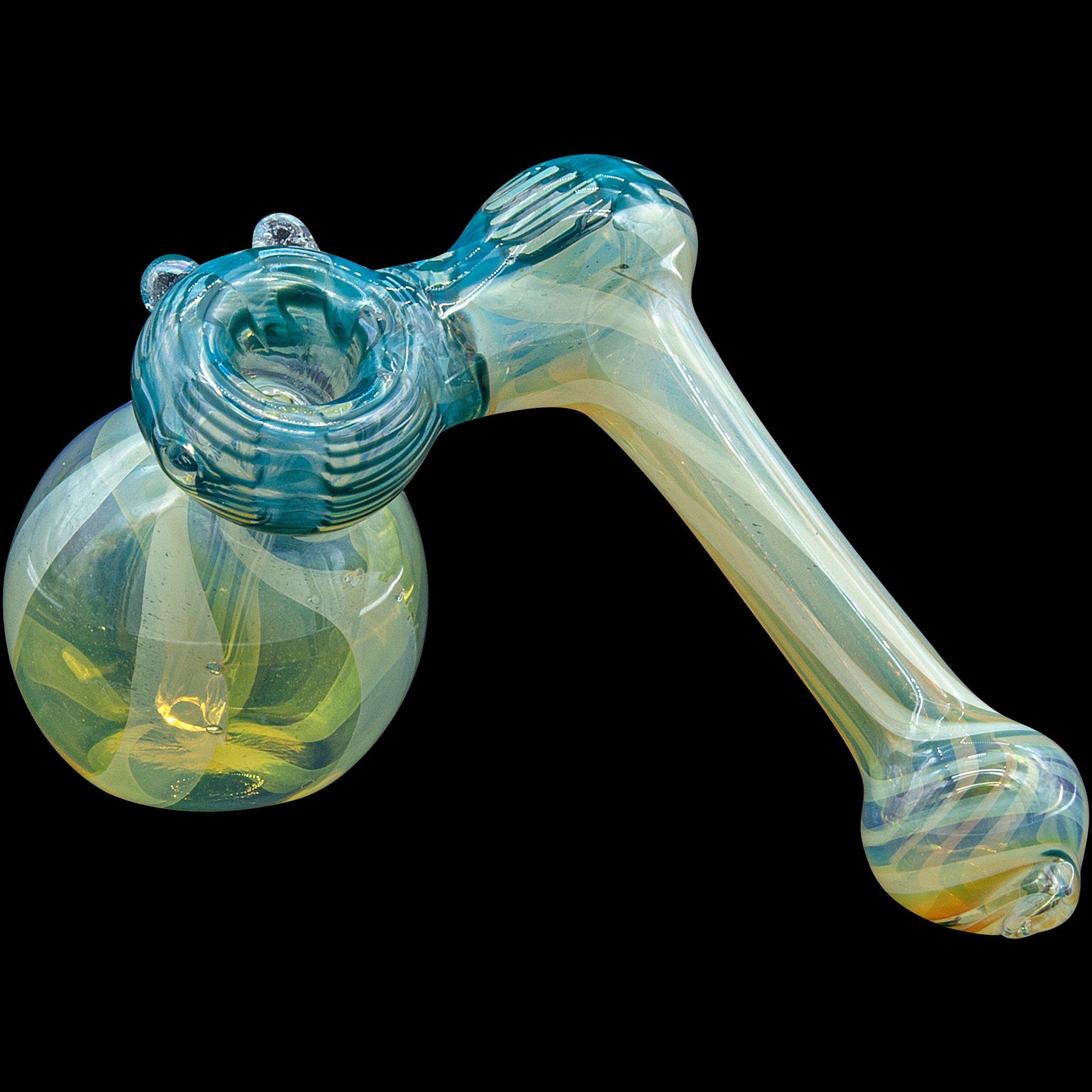 "Raked Sidecar" Fumed Sidecar Bubbler Pipe (Various Colors)