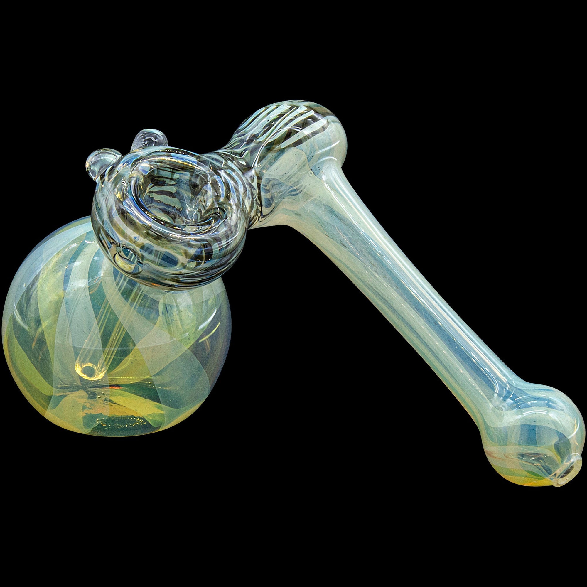"Raked Sidecar" Fumed Sidecar Bubbler Pipe (Various Colors)