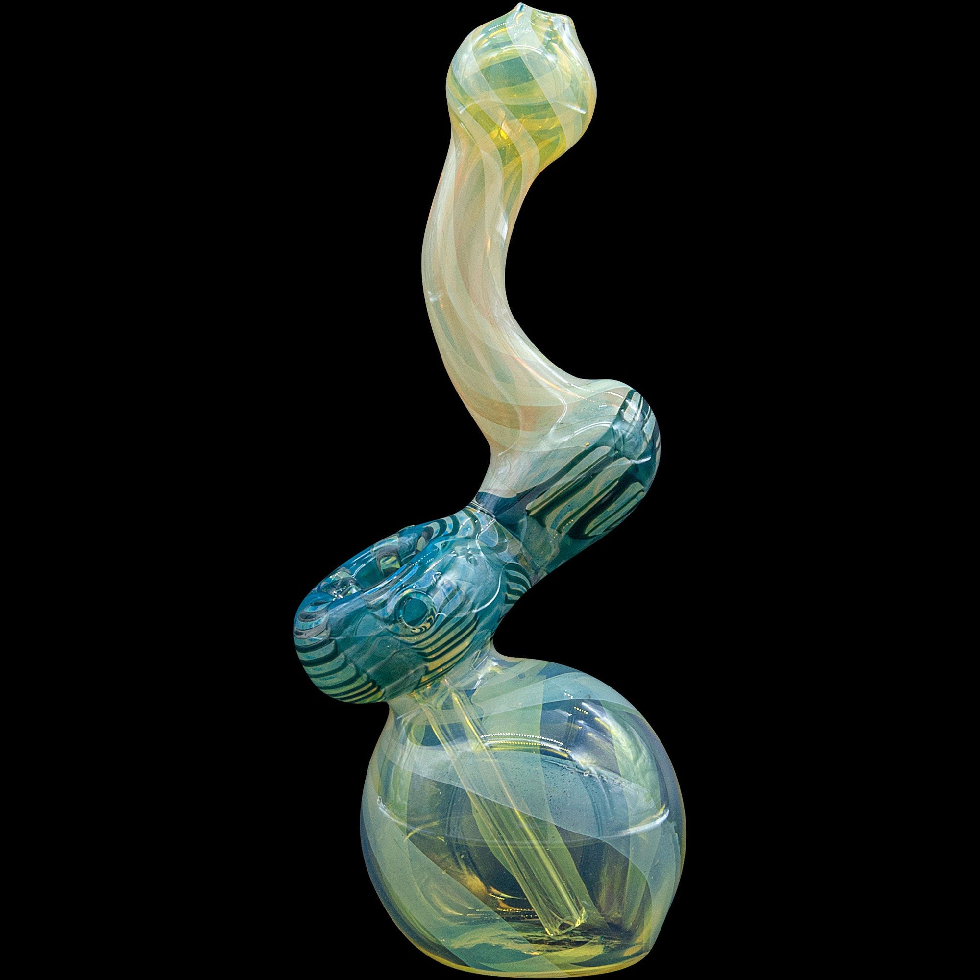 "Rake Bubb" Fumed Sherlock Bubbler Pipe (Various Colors)