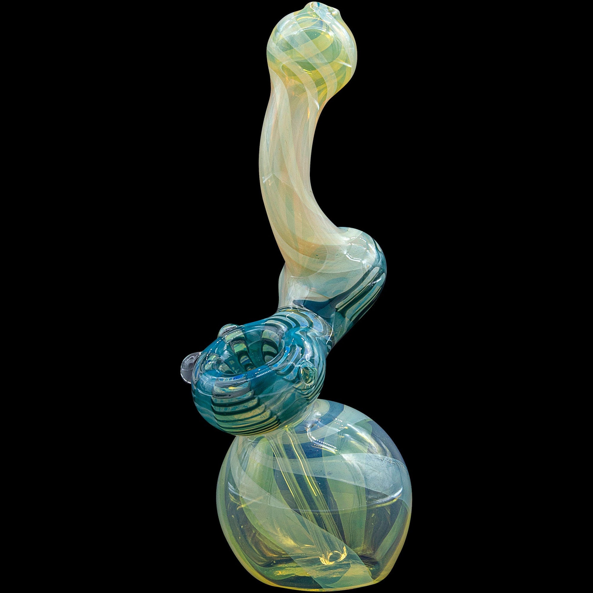 "Rake Bubb" Fumed Sherlock Bubbler Pipe (Various Colors)