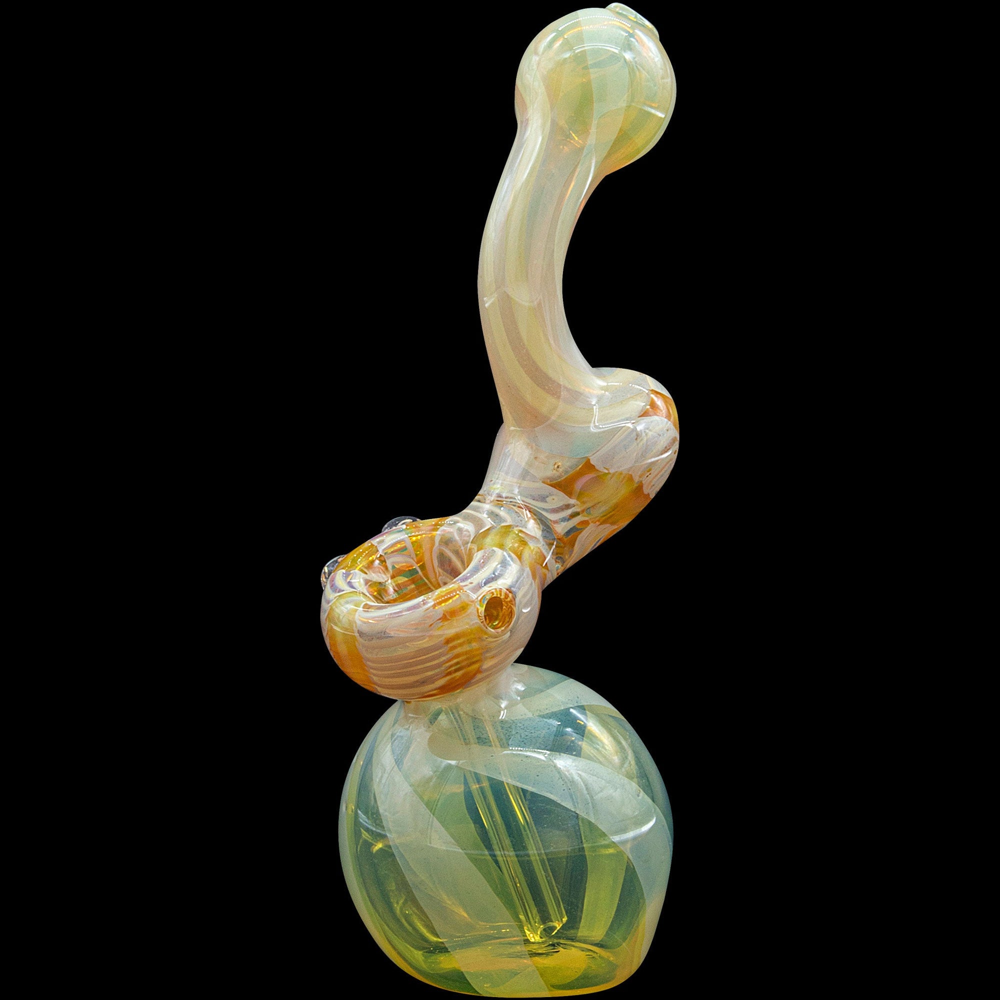 "Rake Bubb" Fumed Sherlock Bubbler Pipe (Various Colors)