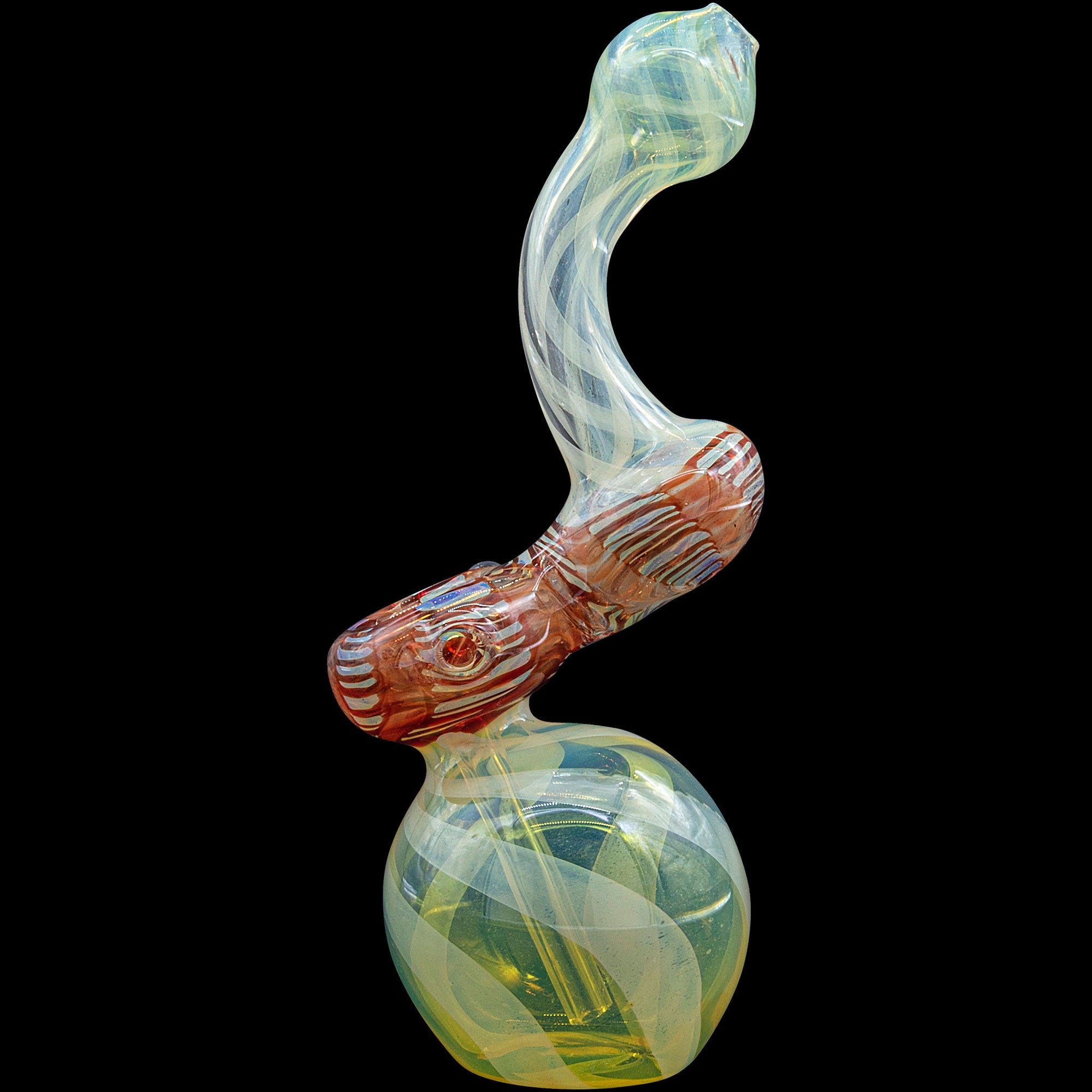 "Rake Bubb" Fumed Sherlock Bubbler Pipe (Various Colors)