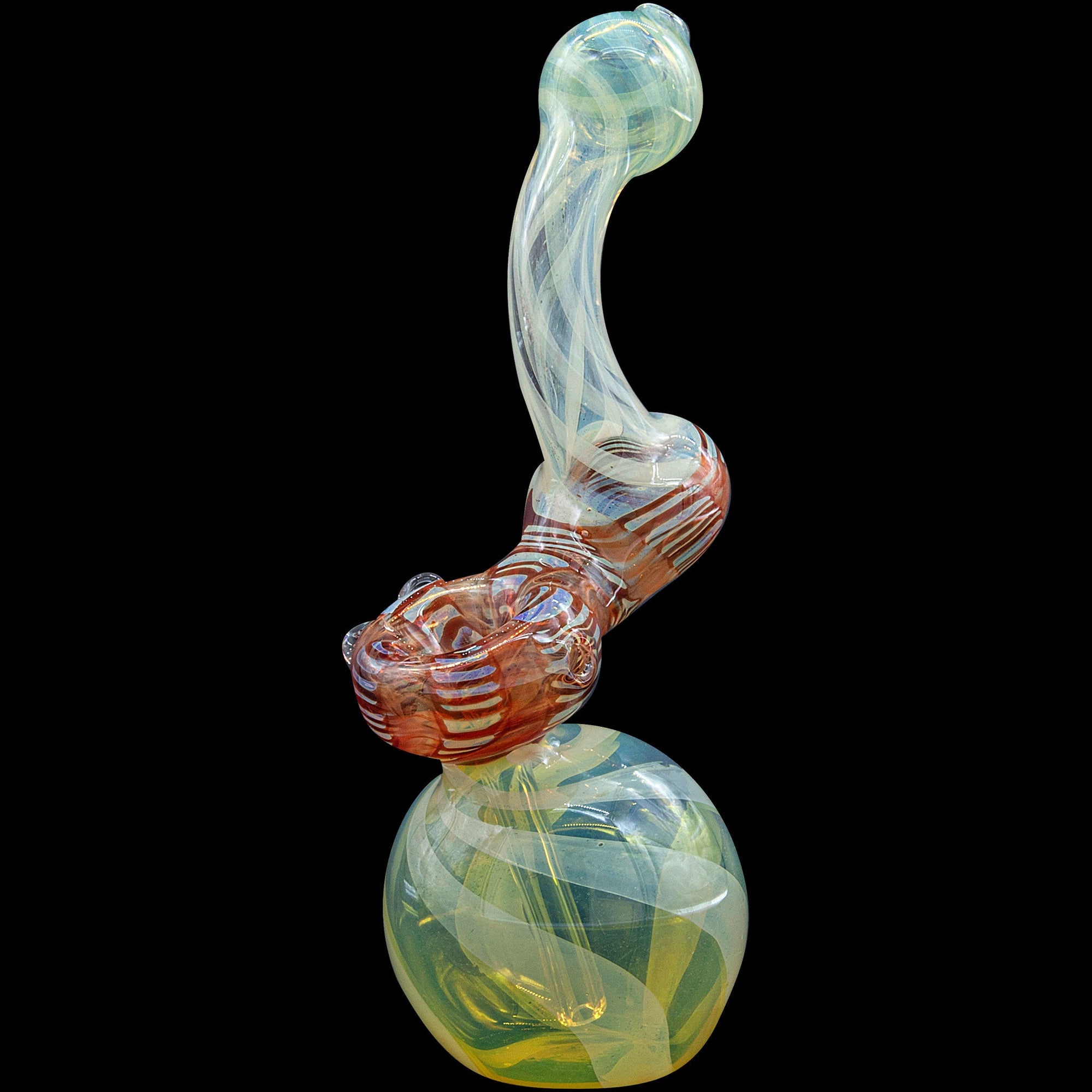 "Rake Bubb" Fumed Sherlock Bubbler Pipe (Various Colors)