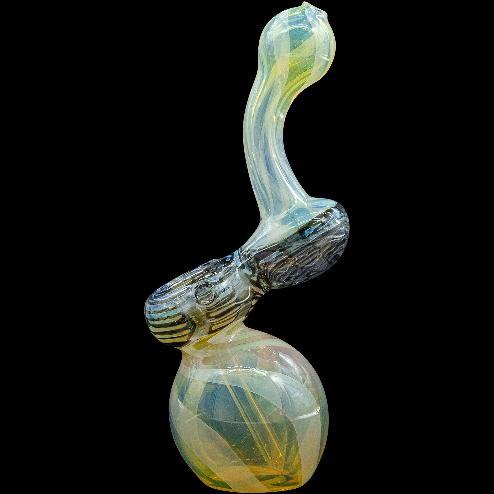 "Rake Bubb" Fumed Sherlock Bubbler Pipe (Various Colors)