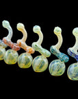"Rake Bubb" Fumed Sherlock Bubbler Pipe (Various Colors)