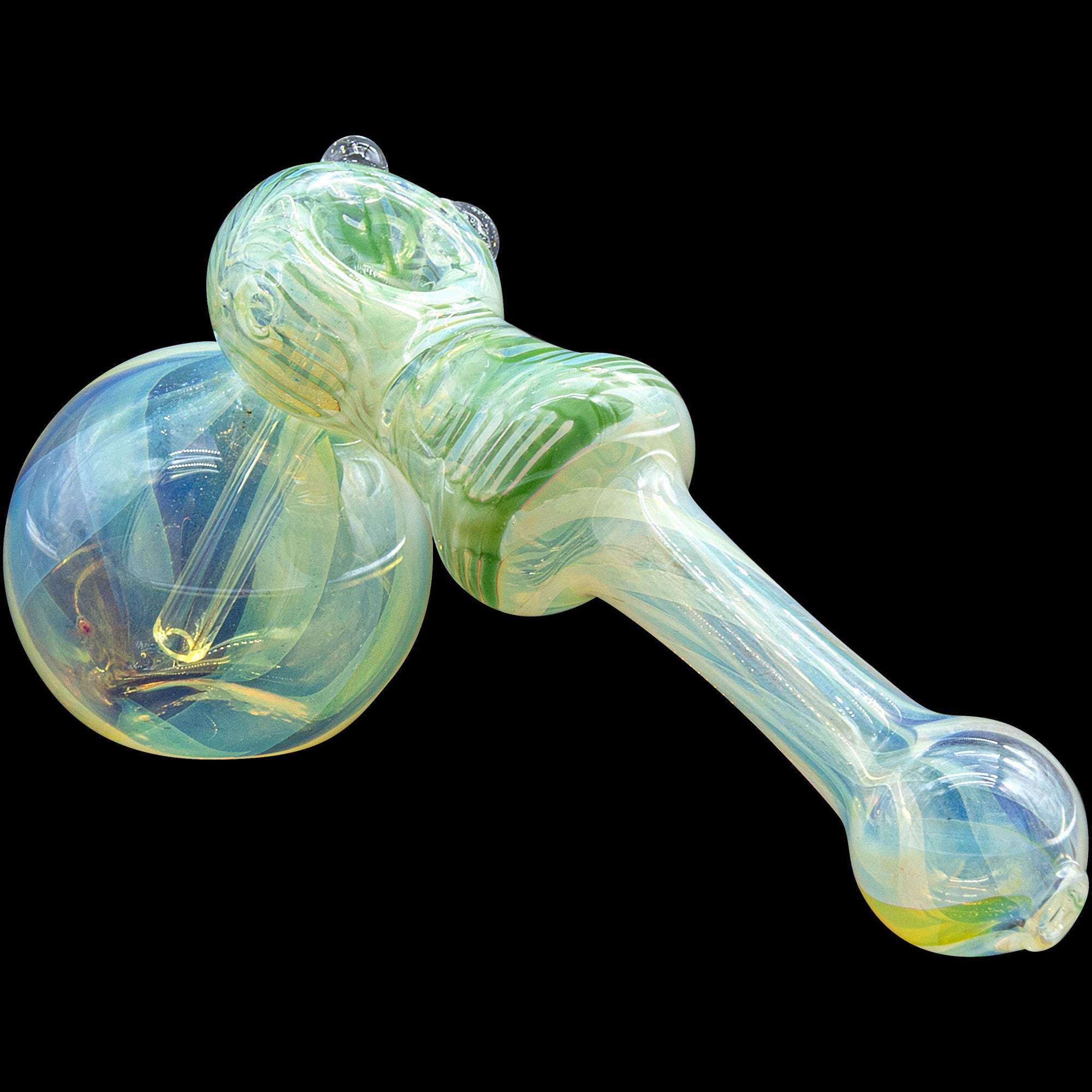 "Raked Hammer" Fumed Hammer Bubbler Pipe (Various Colors)
