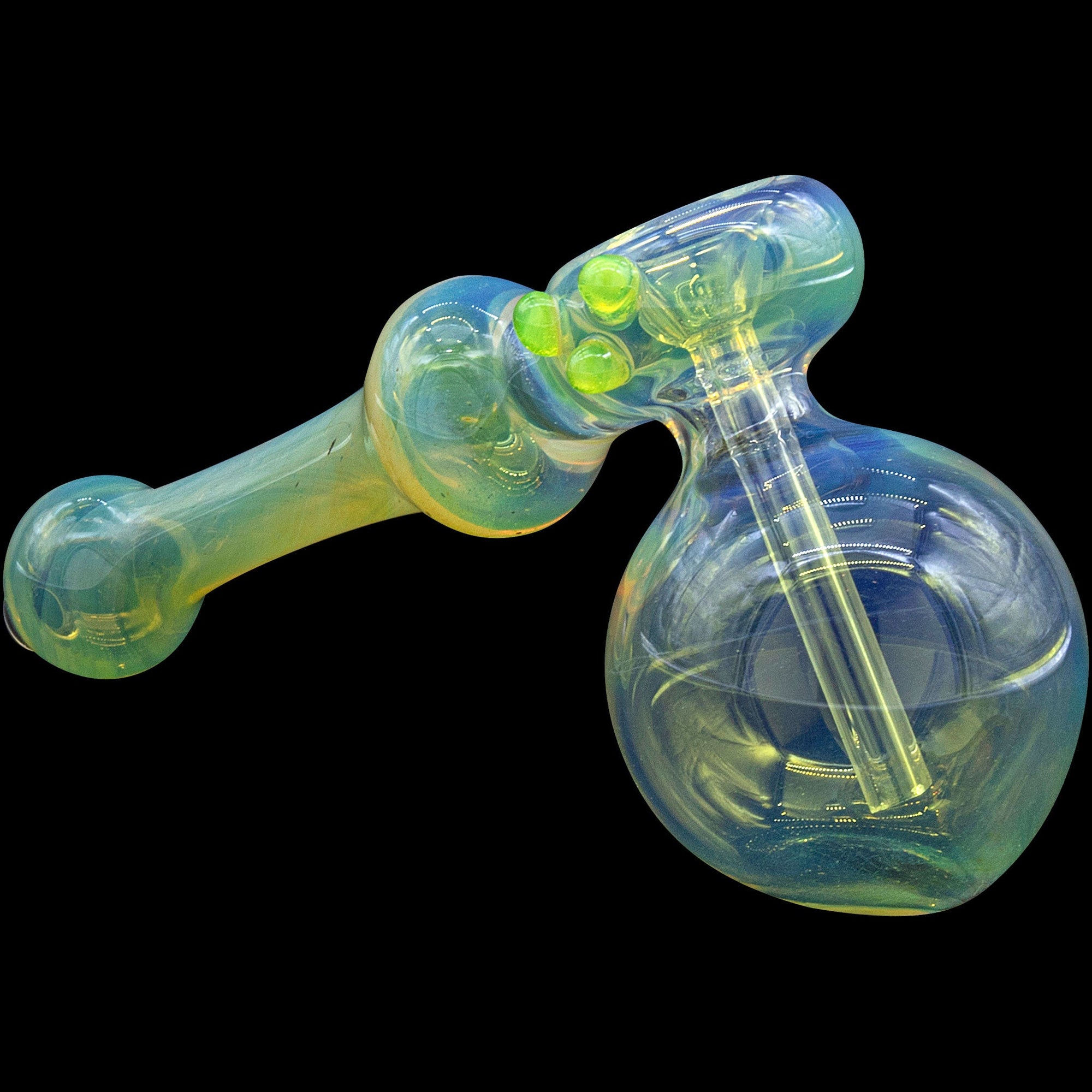 "Silver Hammer" Fumed Hammer Bubbler Pipe (Various Colors)