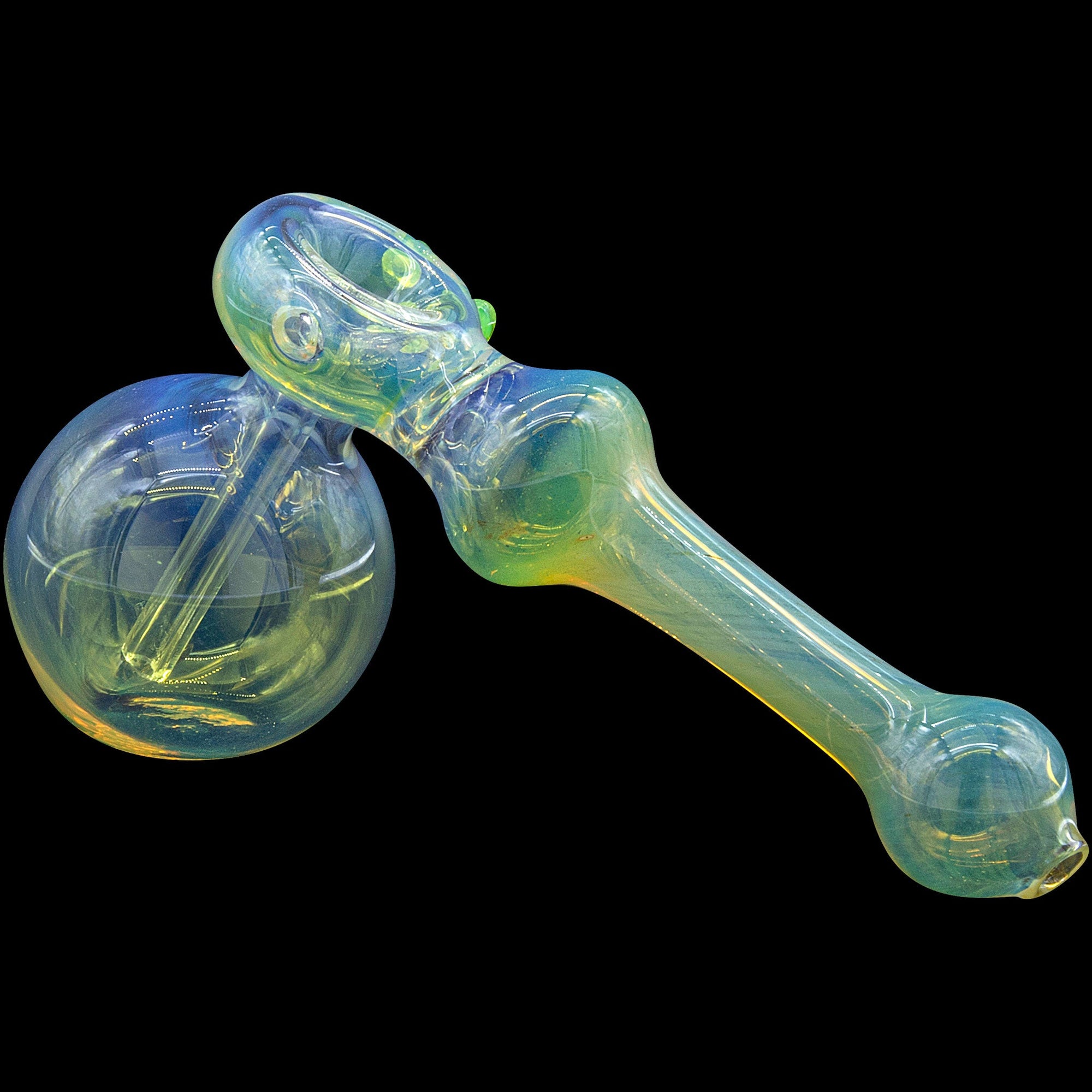 "Silver Hammer" Fumed Hammer Bubbler Pipe (Various Colors)