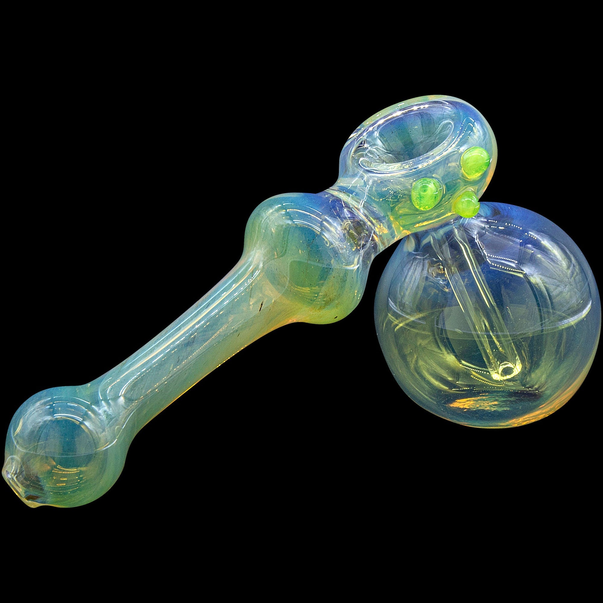 "Silver Hammer" Fumed Hammer Bubbler Pipe (Various Colors)