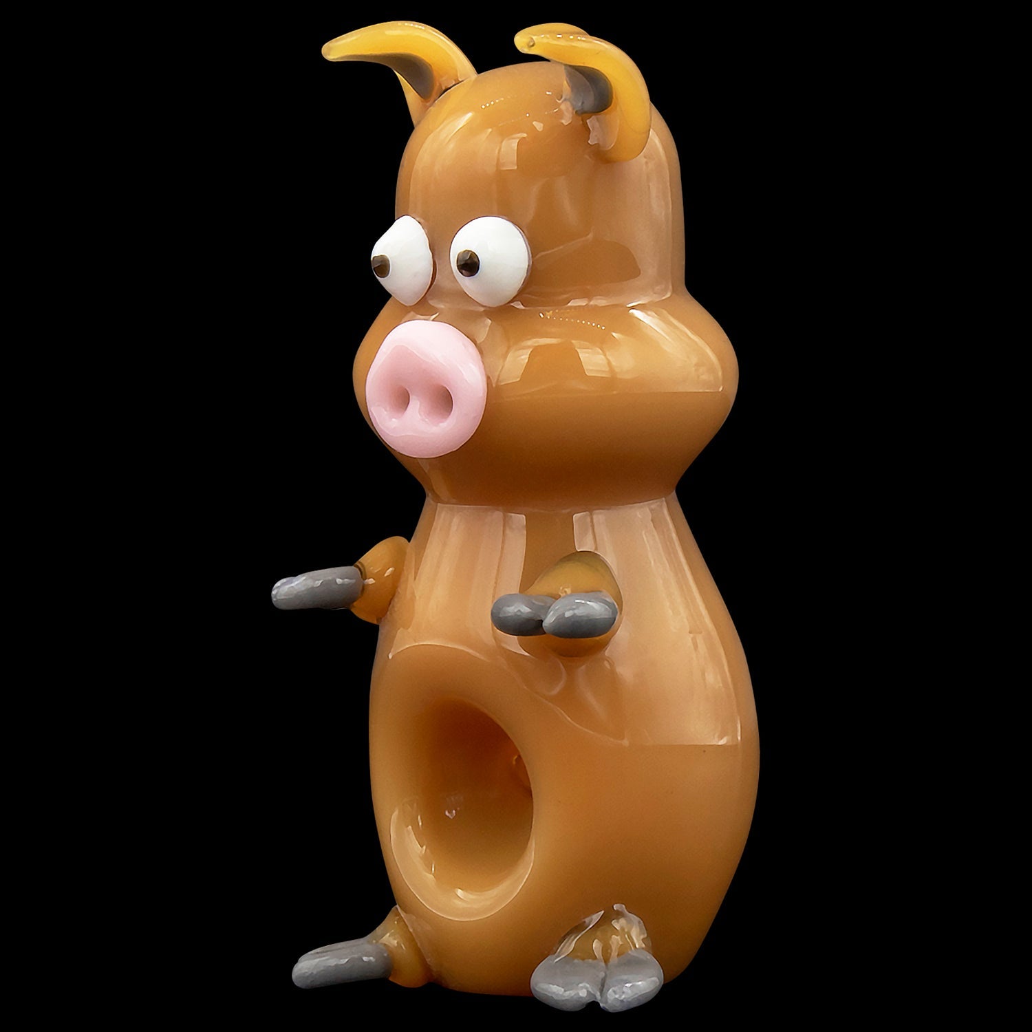 "Little Piggy" Hand Pipe in Tan or Pink