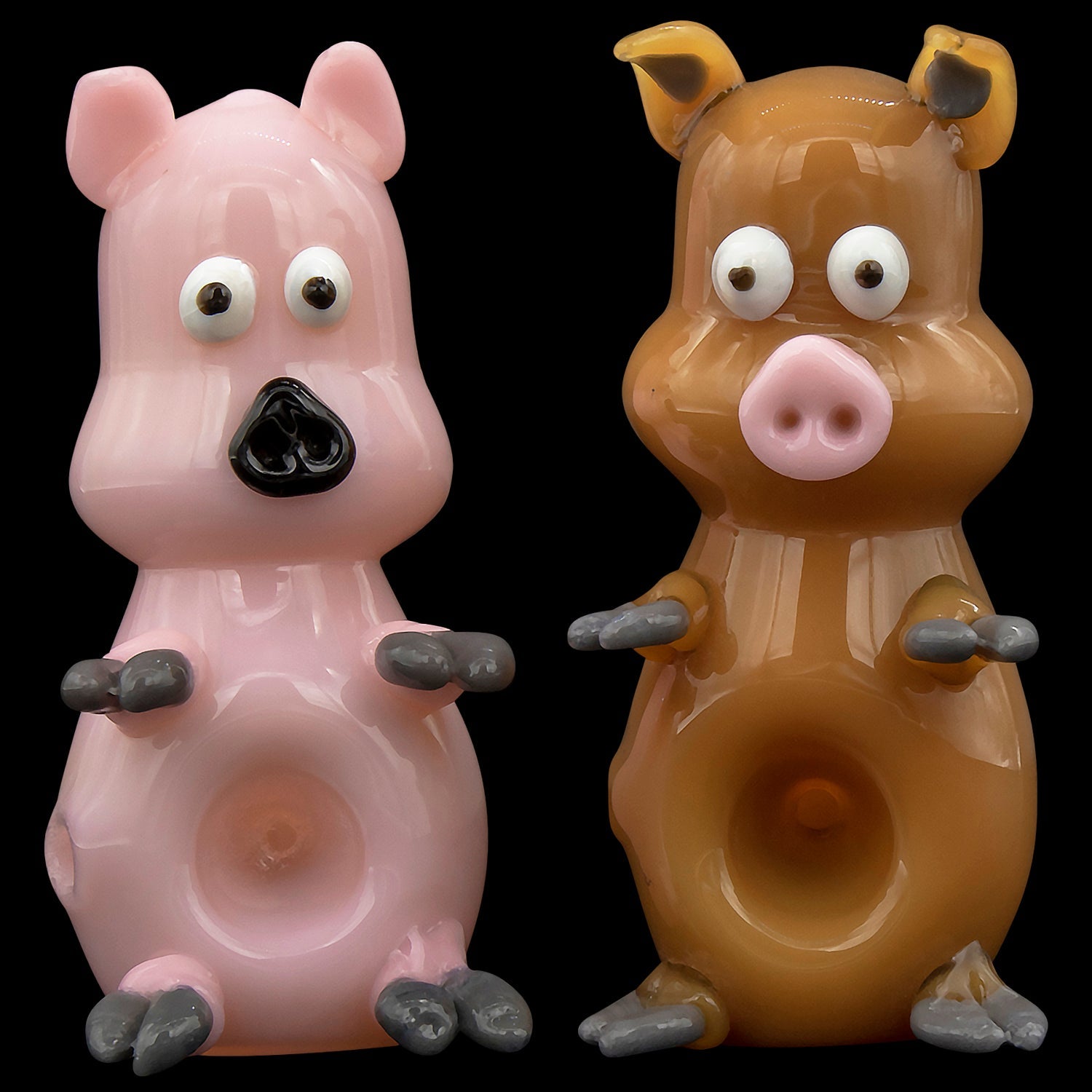 "Little Piggy" Hand Pipe in Tan or Pink