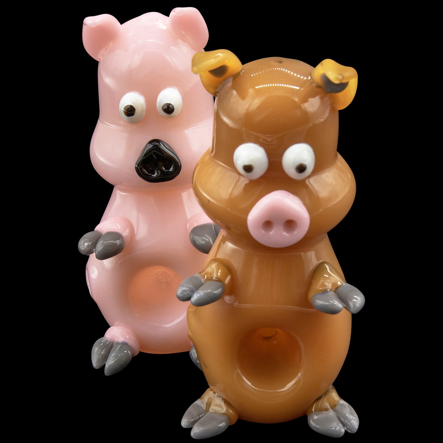 "Little Piggy" Hand Pipe in Tan or Pink