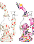 Pulsar Shroom Celebration Water Pipe | 8" | 14mm F