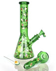Pulsar Fruit Series Avocado Gold Herb Pipe Glow Duo - 10" / 14mm F