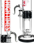 High Times x Pulsar Logo Straight Tube Recycler Water Pipe - 14.75" / 14mm F