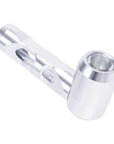 ALUMINUM GLASS SMOKING PIPE
